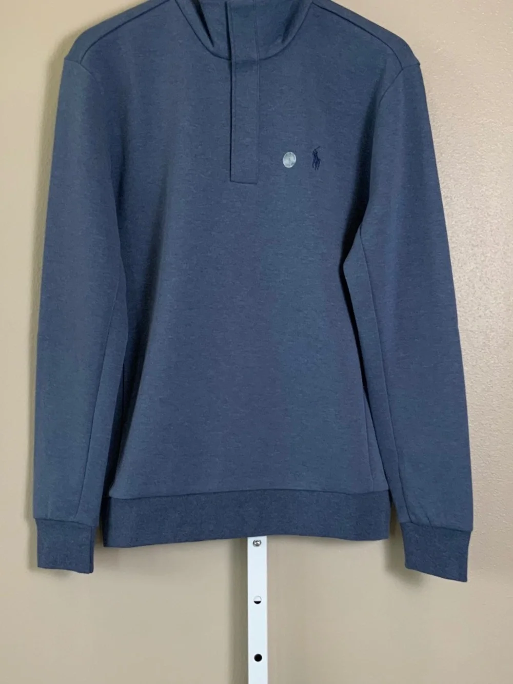 POLO Ralph Lauren Double-Knit Quarter Snap Mockneck Pullover Sweatshirt